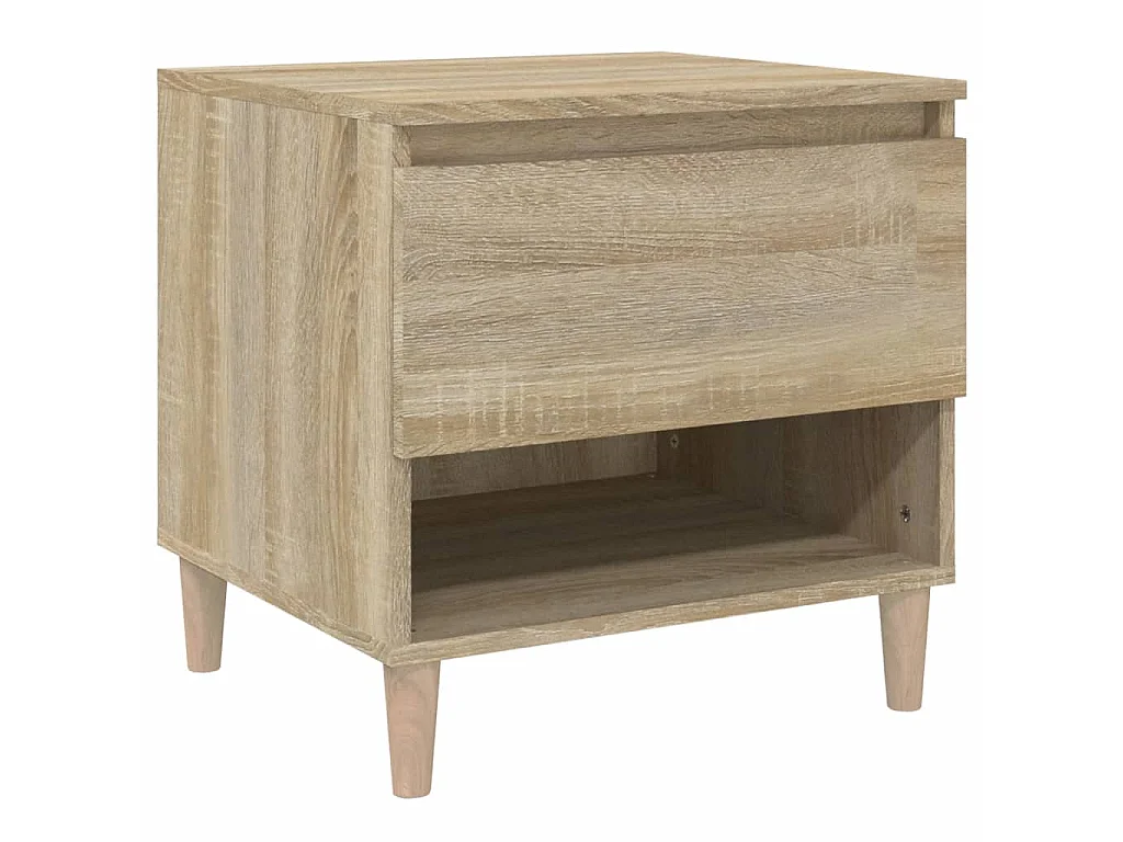 Table de chevet Chêne sonoma 50x46x50 cm Bois d'ingénierie