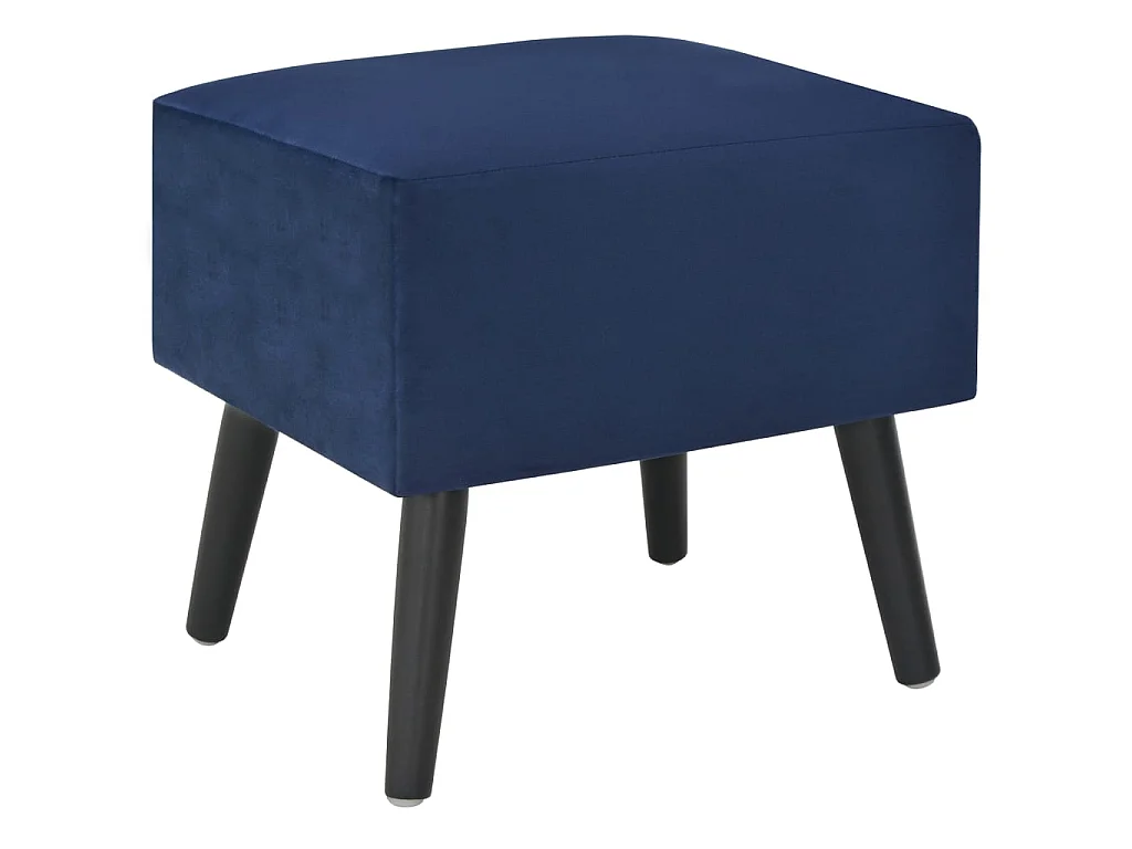 Table de chevet Bleu 40x35x40 cm Velours
