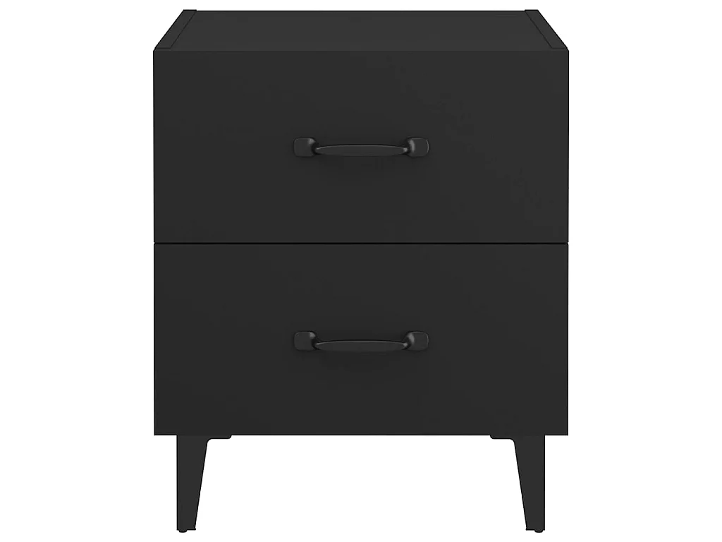 Nachtkastjes 2 stuks Zwart 40x35x47,5 cm