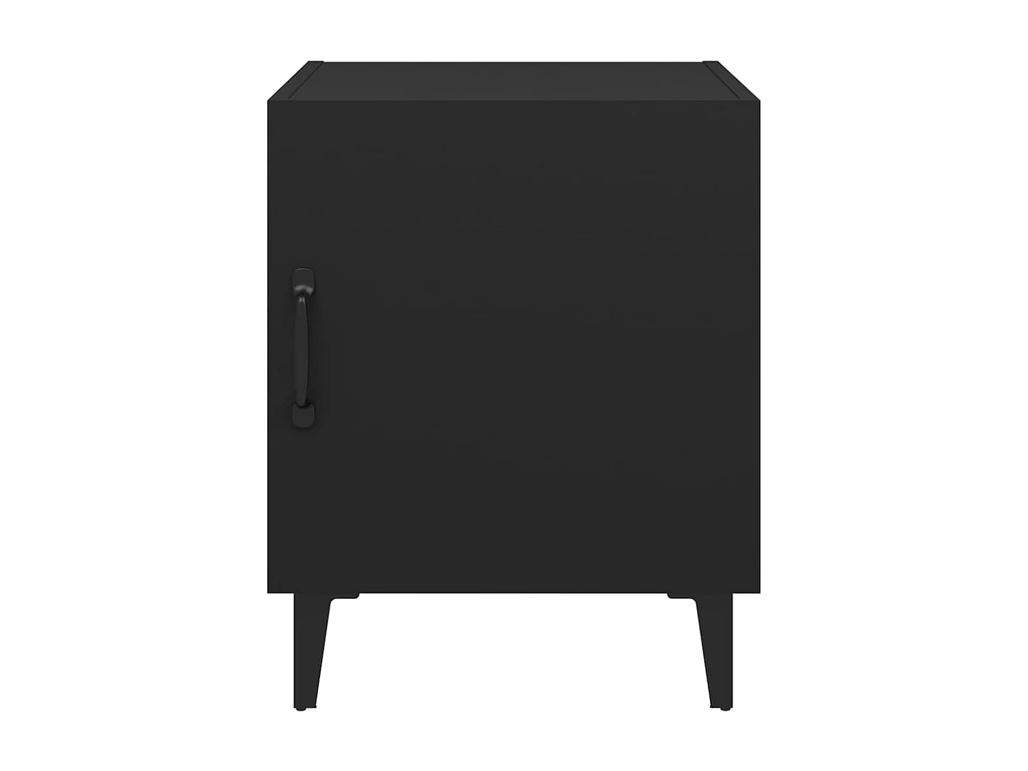 Table de chevet Noir Bois d'ingénierie