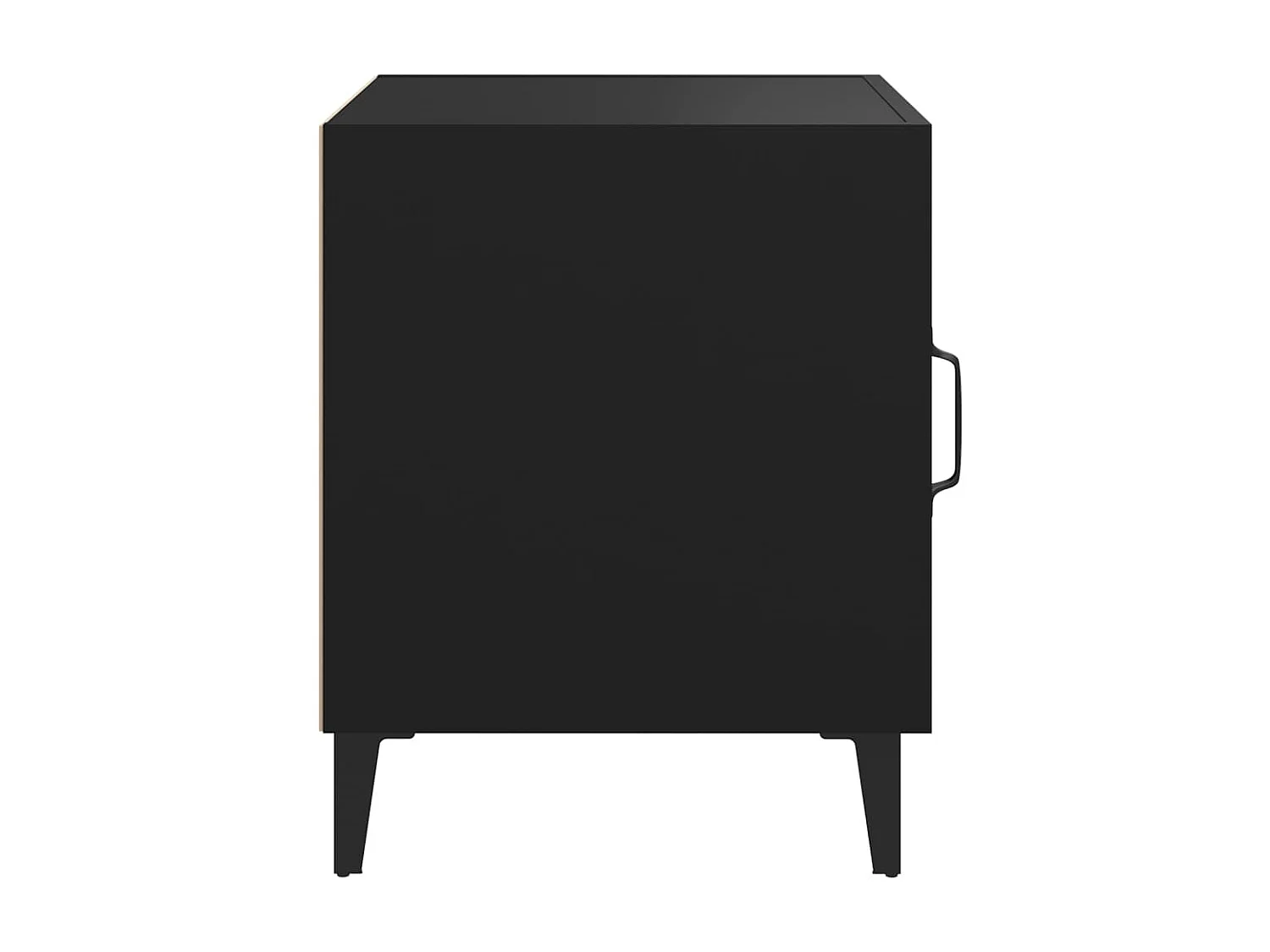 Table de chevet Noir Bois d'ingénierie