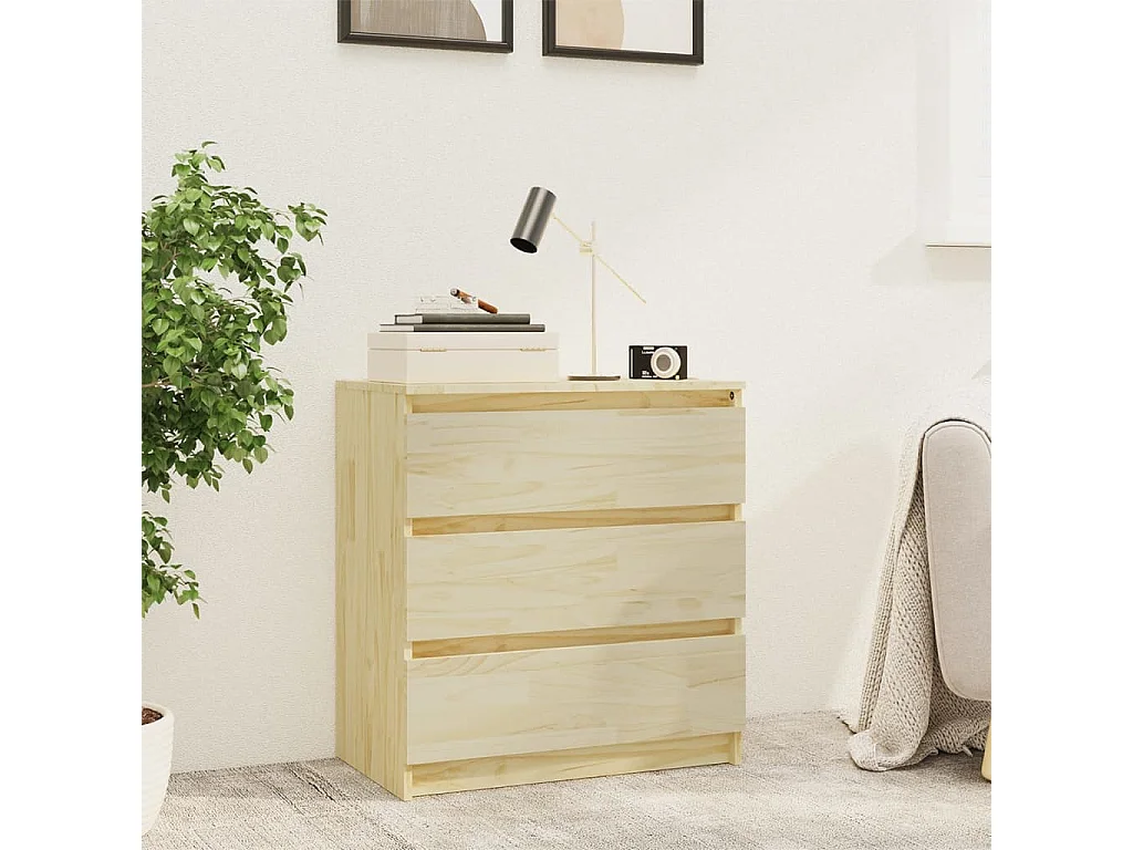 Nachttisch 60x36x64 cm Massives Kiefernholz