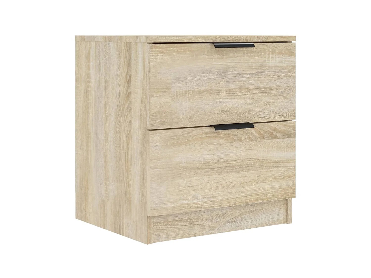 Nachtkastjes 2 stuks Sonoma Eiken Bewerkt hout