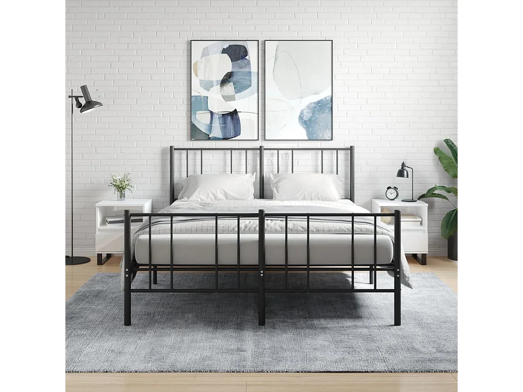 Nachtkastjes 2 stuks glanzend wit 40x35x50 cm