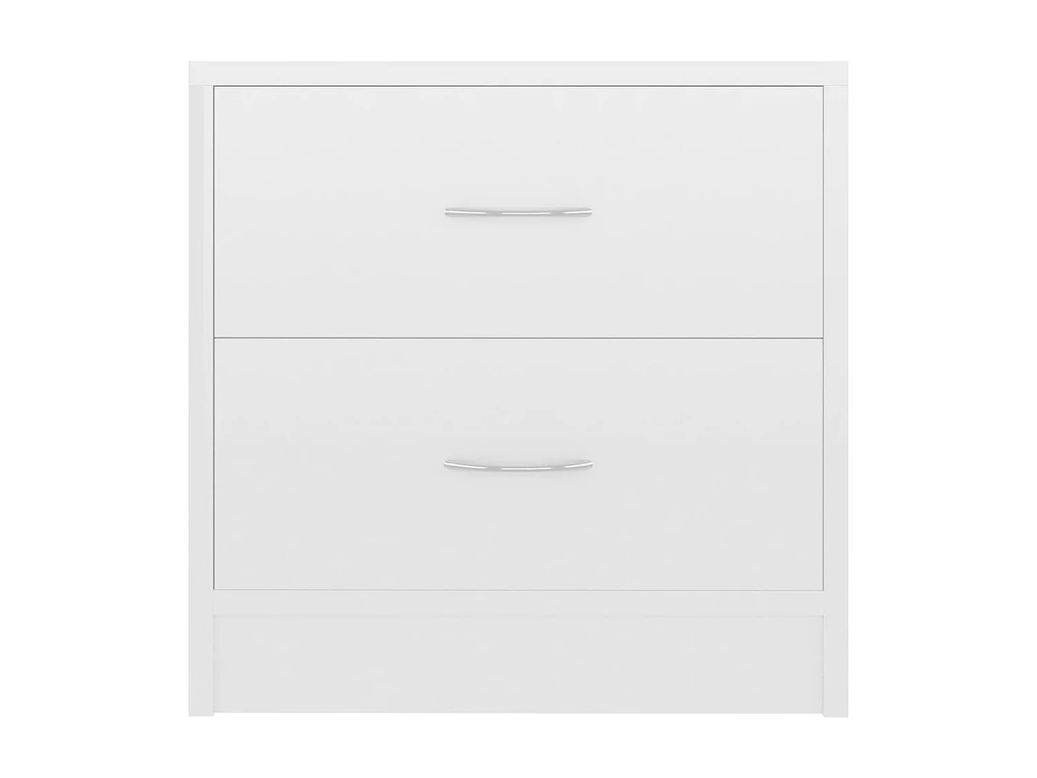 Mesa de cabeceira branco brilhante 40 x 30 x 40 cm aglomerado
