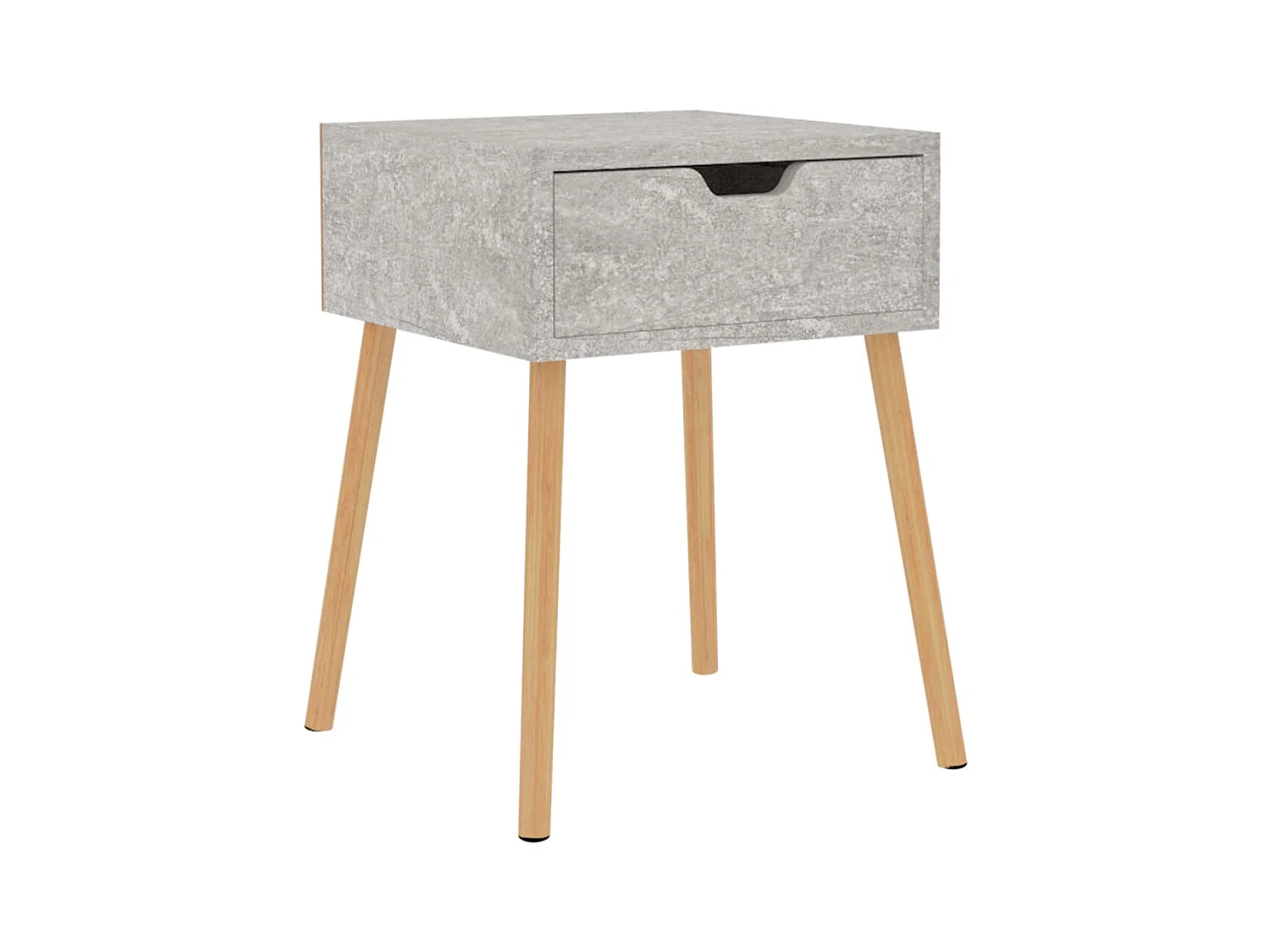 Table de chevet Gris béton 40x40x56 cm Aggloméré