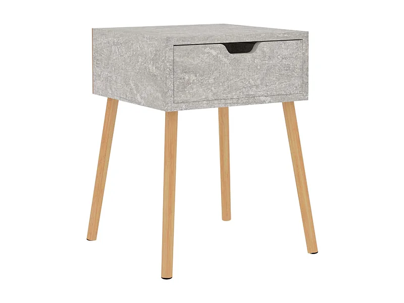 Table de chevet Gris béton 40x40x56 cm Aggloméré