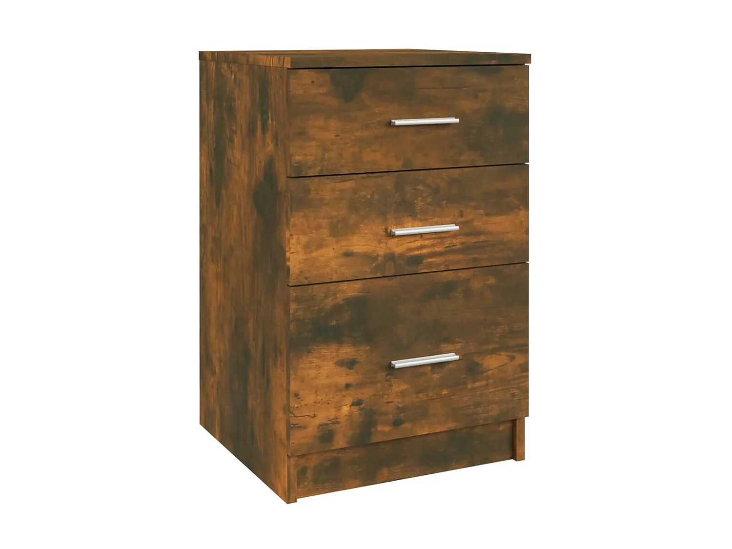 Table de chevet Chêne fumé 40x40x63 cm Bois d'ingénierie