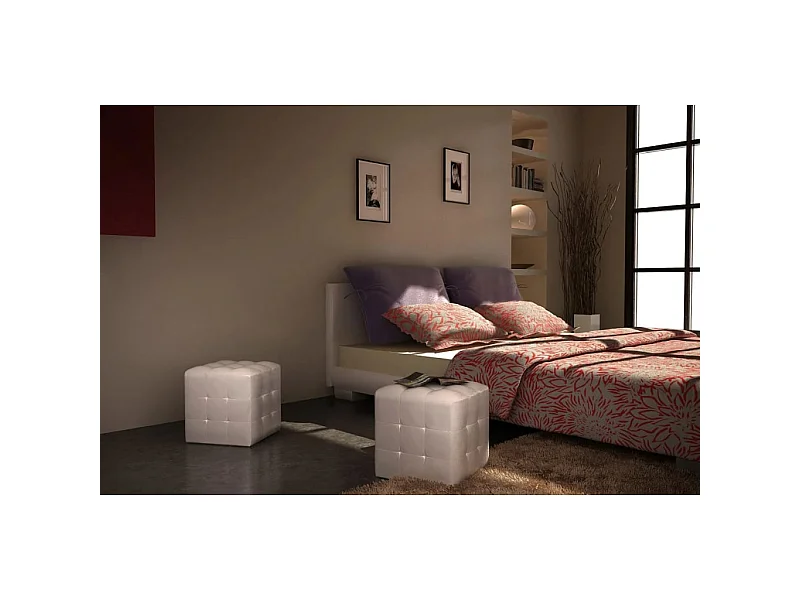 Sgabelli Cubo Bianco