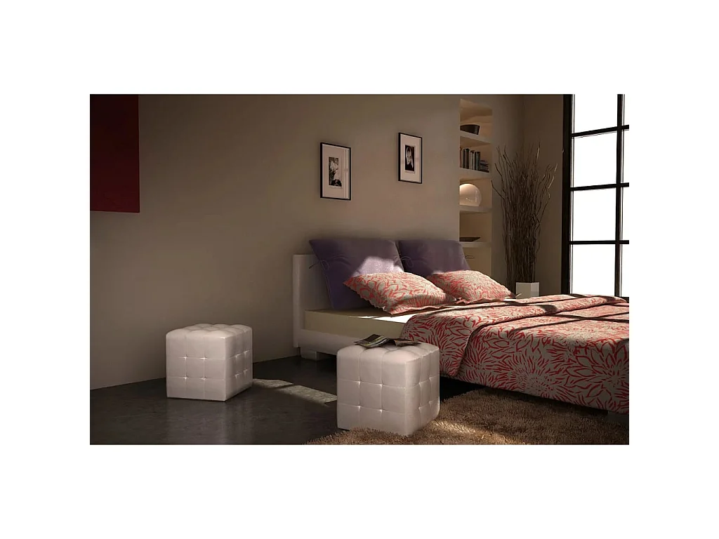 Sgabelli Cubo Bianco