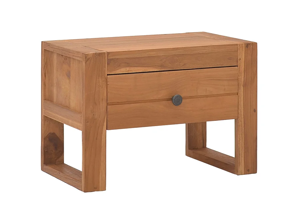 Mesa de cabeceira 50x30x35 cm Madeira maciça de teca