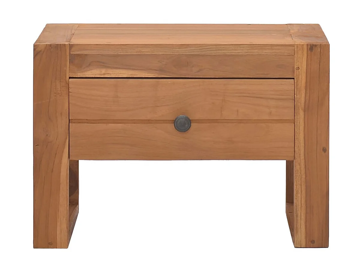 Mesa de cabeceira 50x30x35 cm Madeira maciça de teca