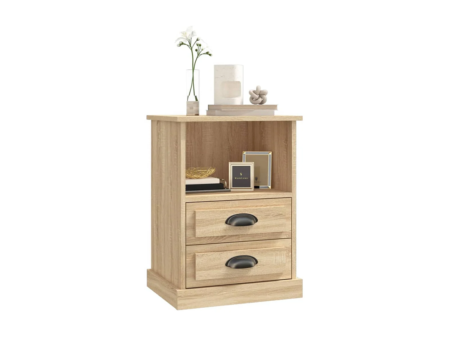 Tables de chevet 2 pcs chêne sonoma 43x36x60 cm