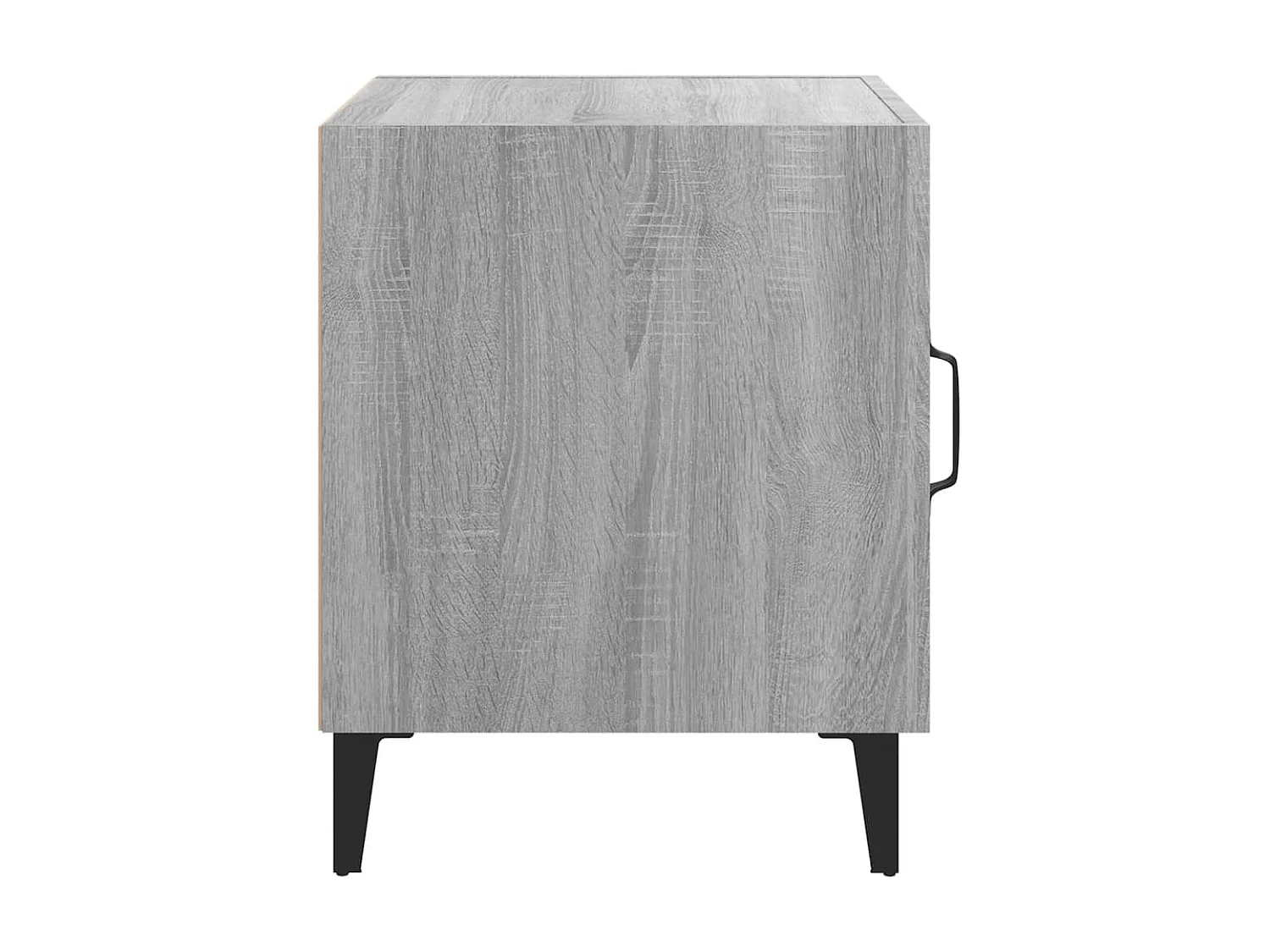 Mesita de noche gris Sonoma Madera contrachapada