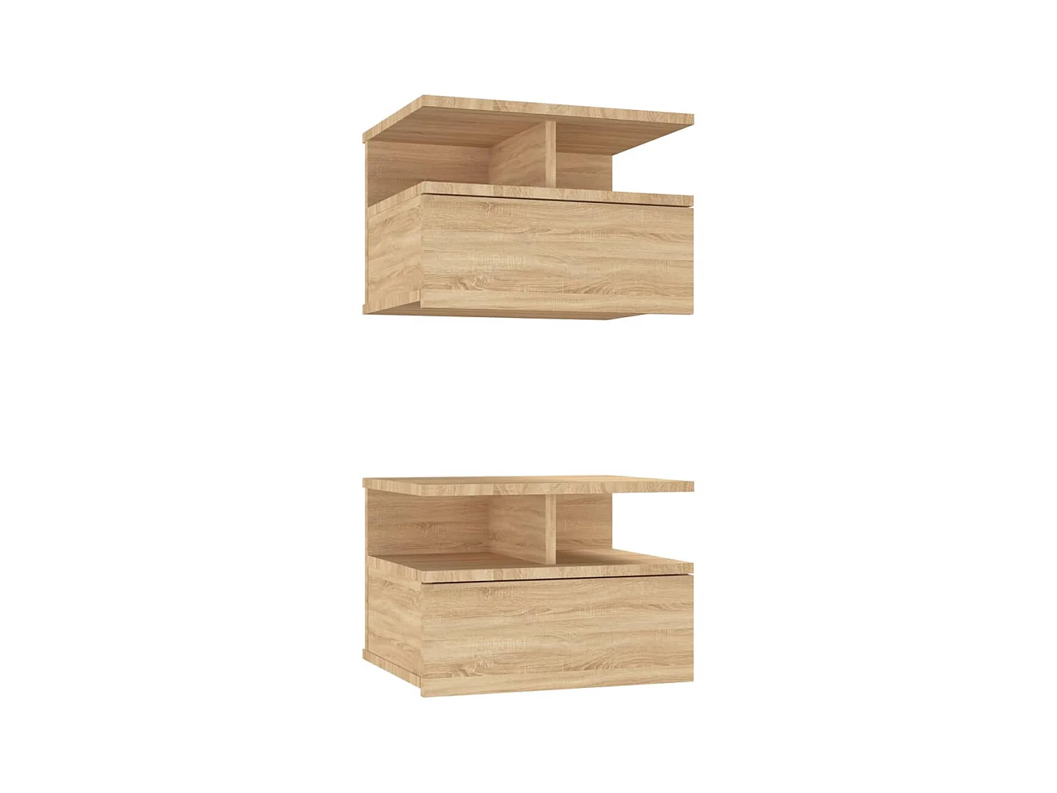 Tables de chevet flottantes 2 pcs Chêne sonoma 40x31x27 cm