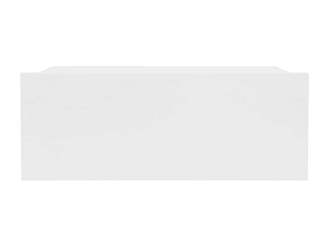 Tables de chevet flottantes 2 pcs Blanc 40x30x15 cm Aggloméré