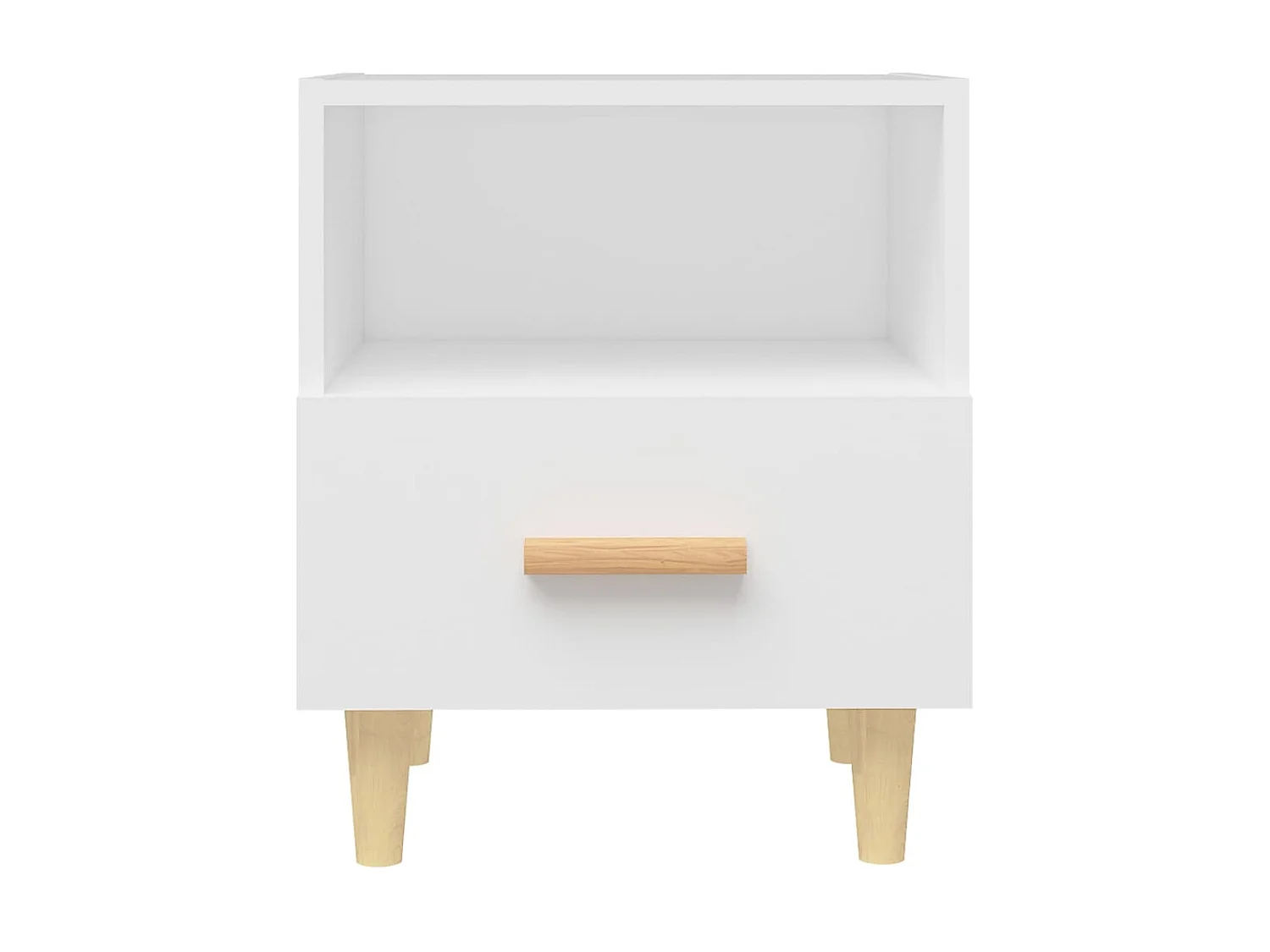 Mesita de noche Blanco 40x35x47 cm