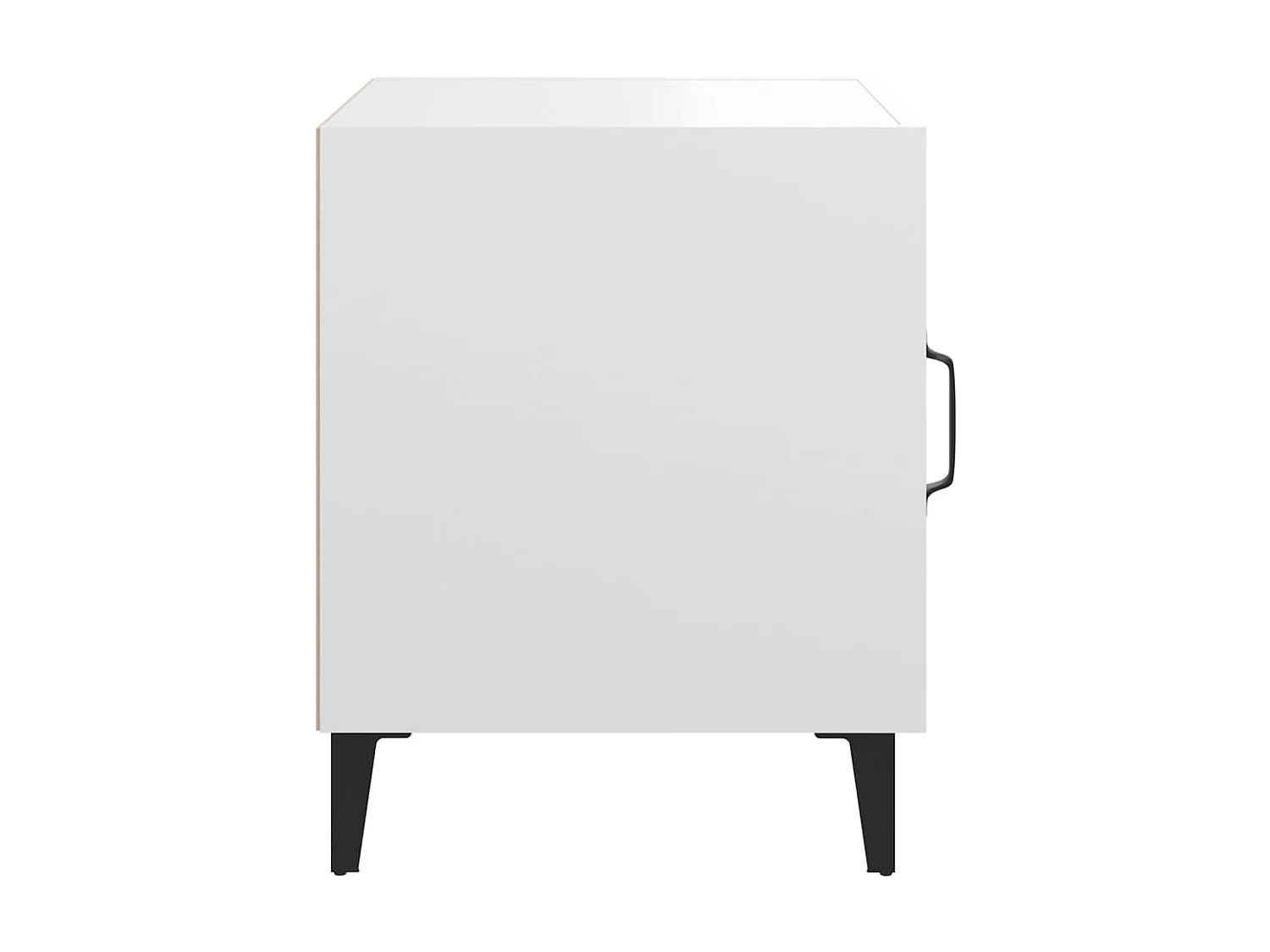 Table de chevet Blanc Bois d'ingénierie