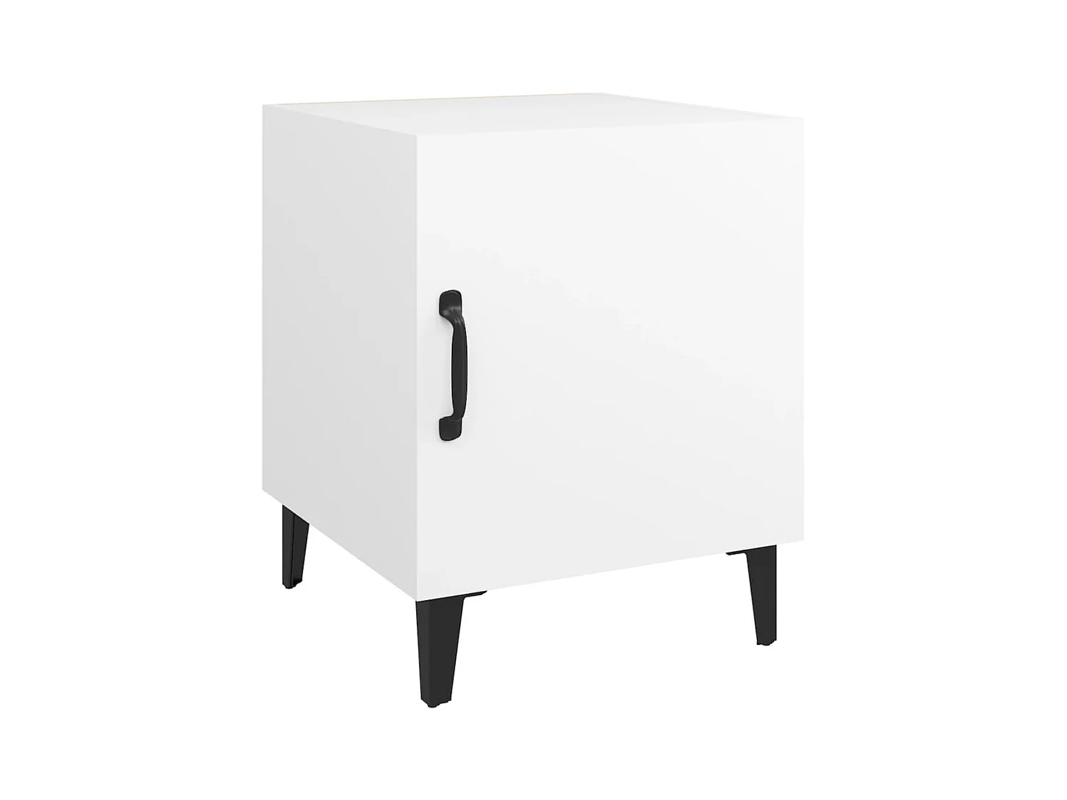 Table de chevet Blanc Bois d'ingénierie
