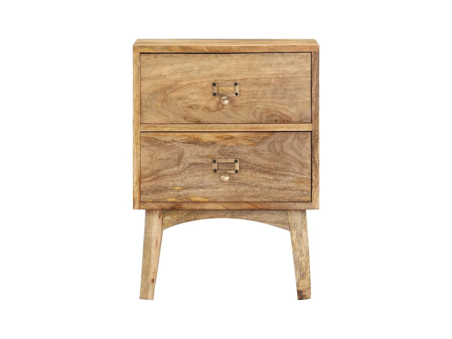 Nachttisch 40x35x55 cm Massives Mangoholz
