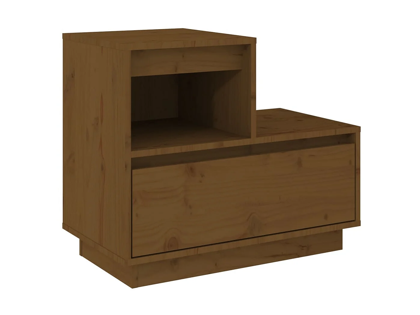 Tables de chevet 2pcs Marron miel 60x34x51cm Bois de pin solide