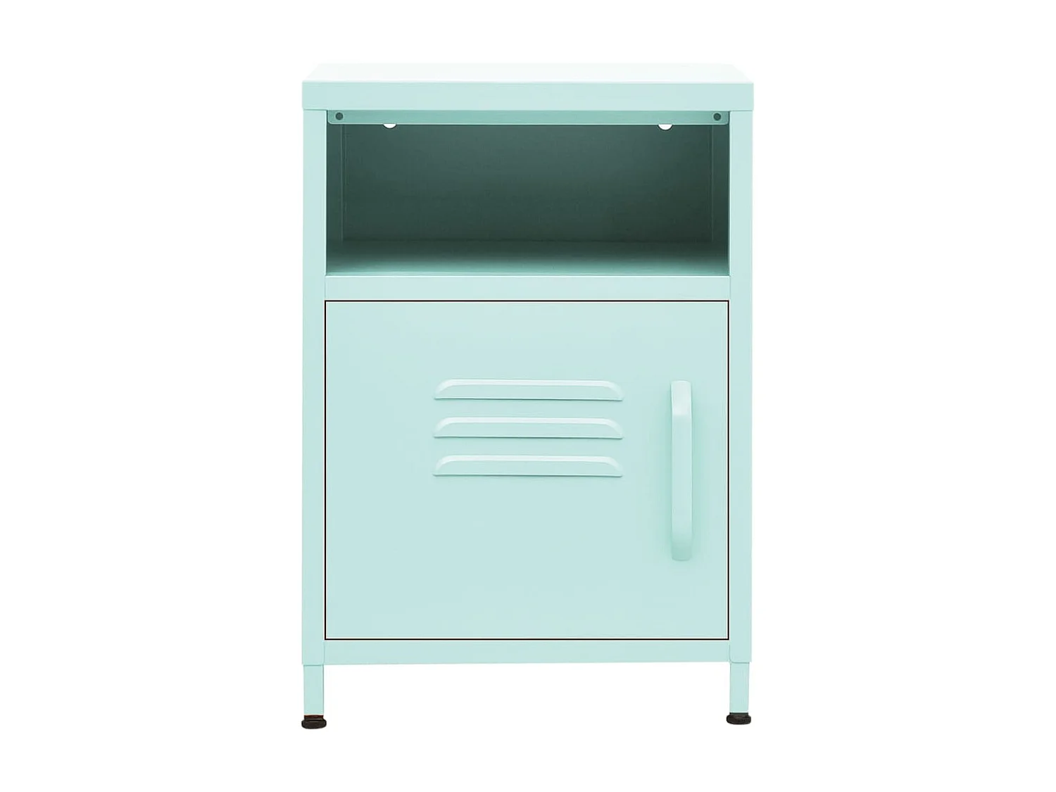 Nachtkastjes 2 stuks Mintgroen 35x35x51 cm Staal