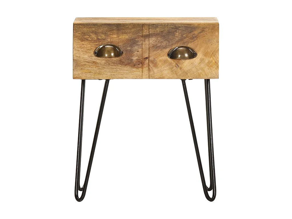 Table de chevet 40 x 30 x 50 cm Bois de manguier massif