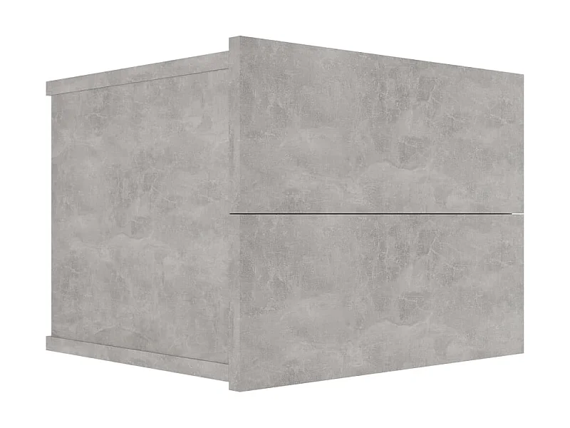 Table de chevet Gris béton 40 x 30 x 30 cm Aggloméré