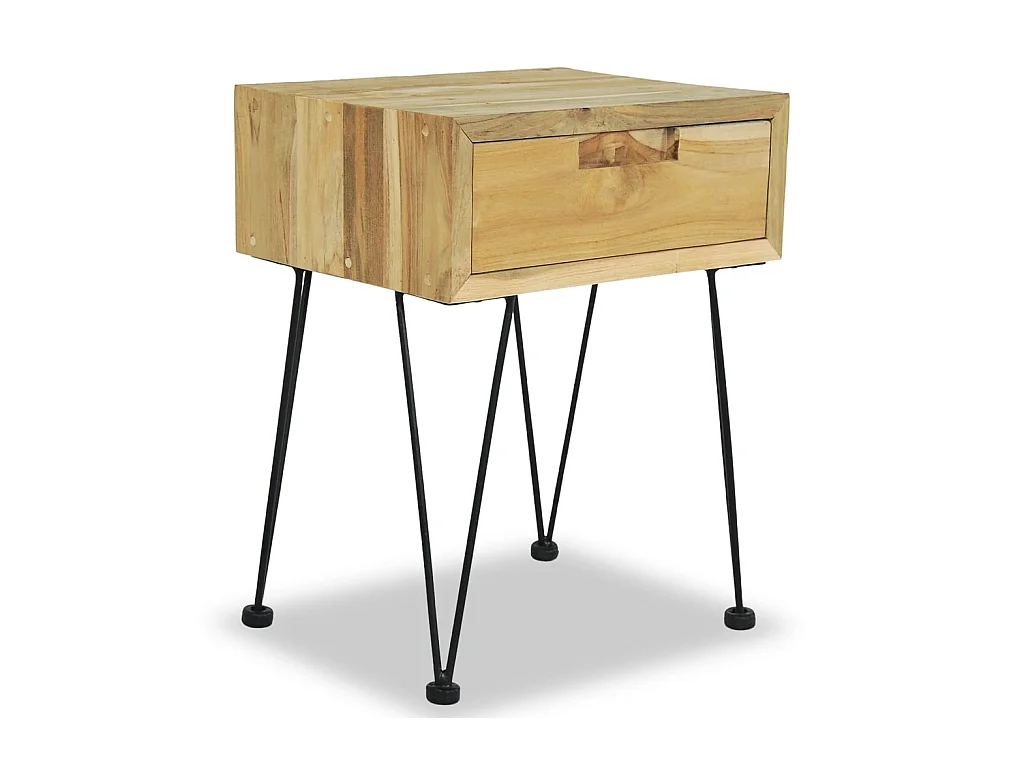 Nachtkastje 40 x 30 x 50 cm Teak
