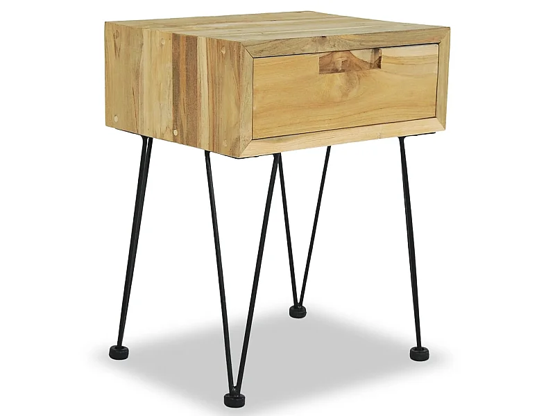 Table de chevet 40 x 30 x 50 cm Teck