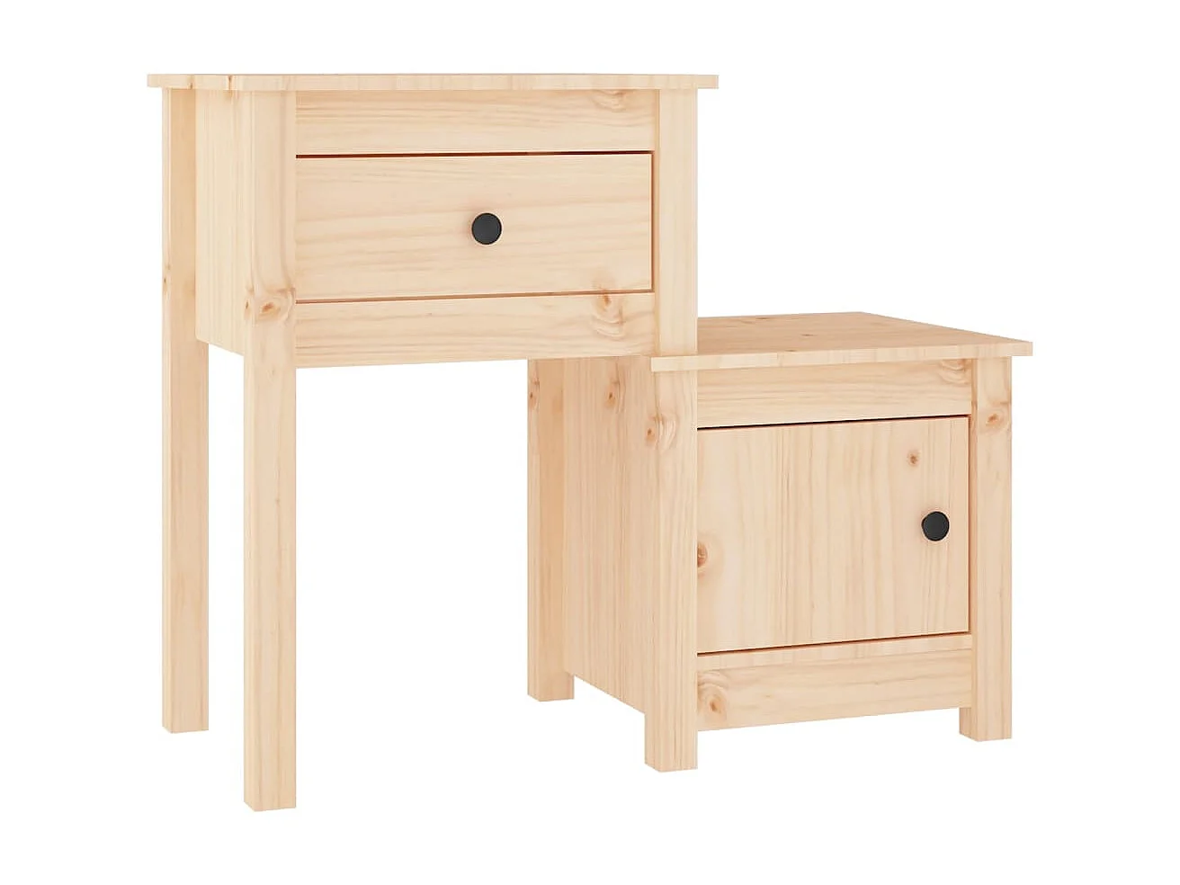 Nachtkastje 79,5x38x65,5 cm Massief grenenhout