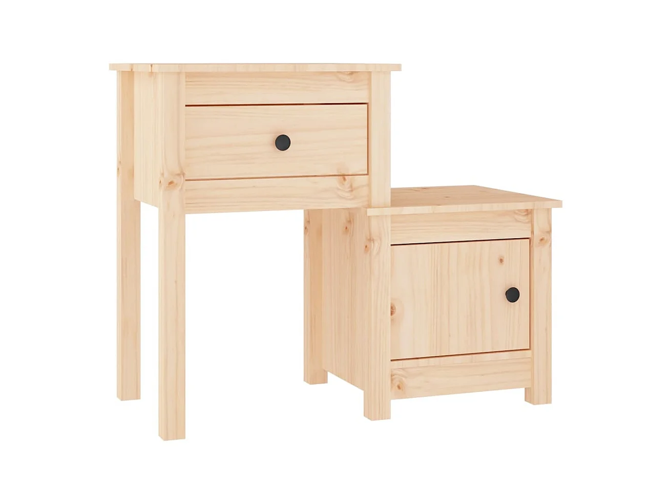 Comodino 79,5x38x65,5 cm Legno di pino massiccio