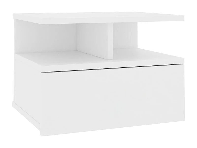 Comodino sospeso Bianco 40x31x27 cm MDF