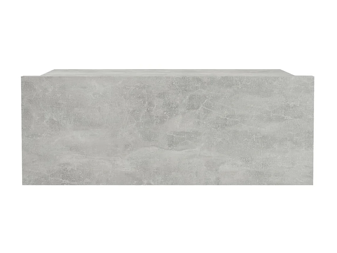 Table de chevet flottante Gris béton 40x30x15 cm Aggloméré