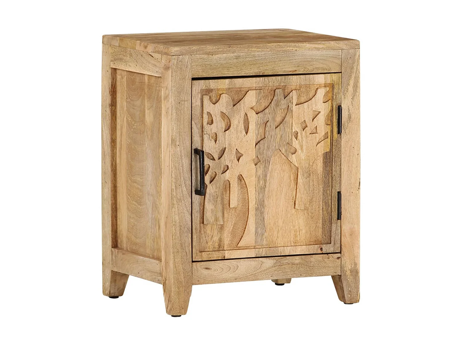 Comodino 40x30x50 cm Legno massello di mango