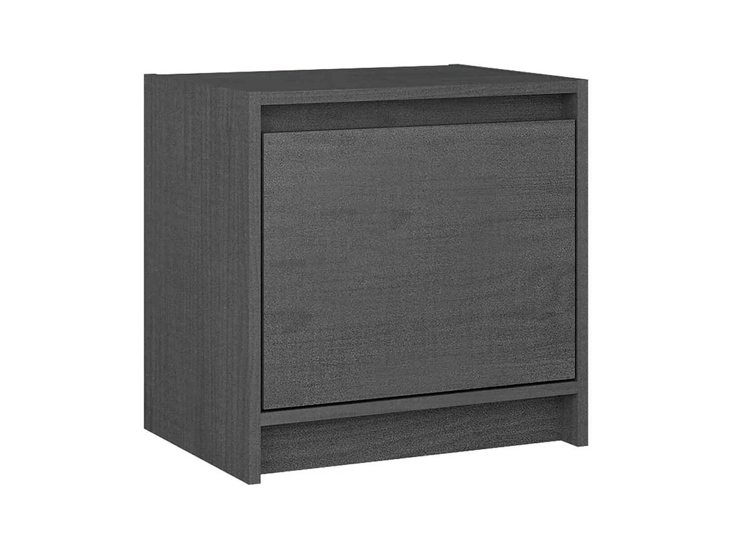 Table de chevet Gris 40x30,5x40 cm Bois de pin massif