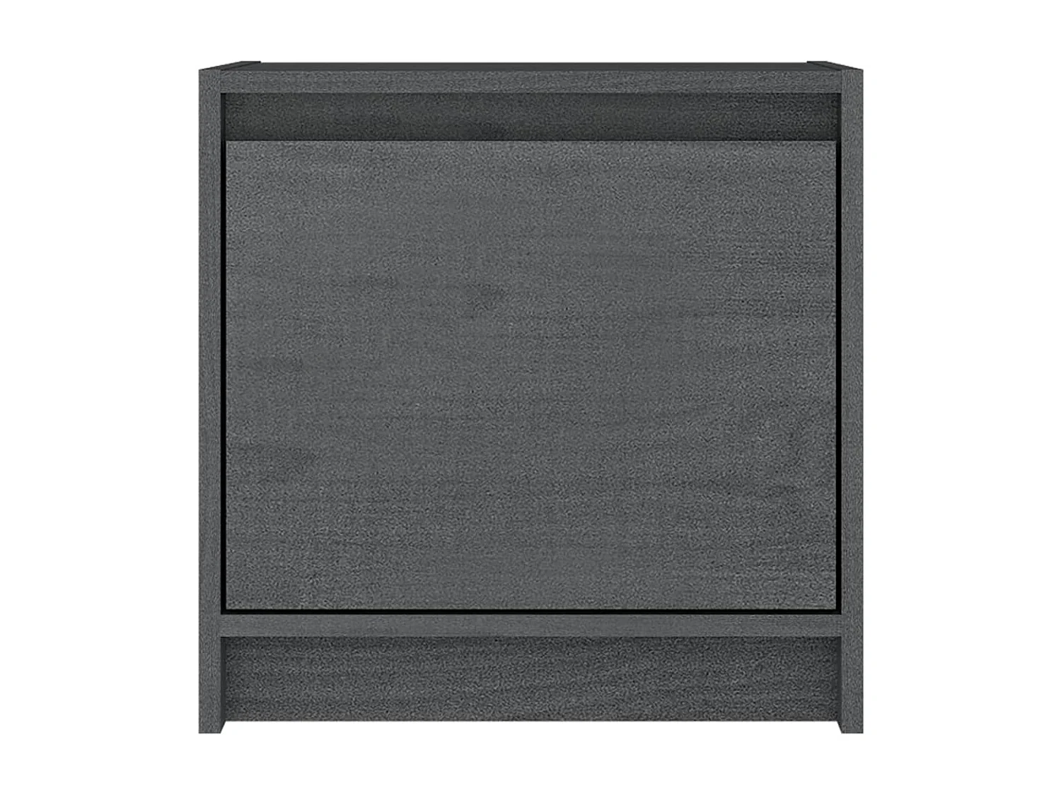 Table de chevet Gris 40x30,5x40 cm Bois de pin massif