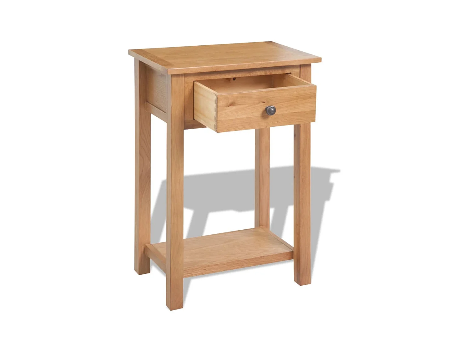 Consoletafel 50 x 32 x 75 cm Massief eikenhout