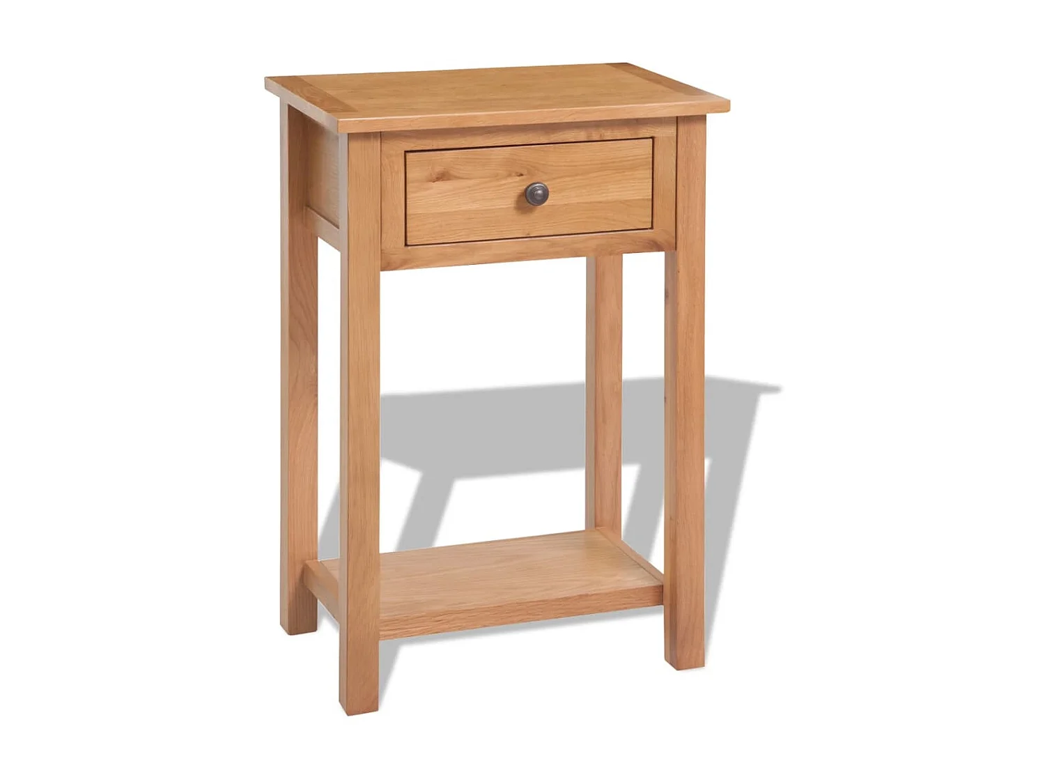 Consoletafel 50 x 32 x 75 cm Massief eikenhout