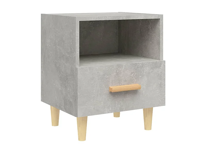 Comodino Grigio cemento 40x35x47 cm
