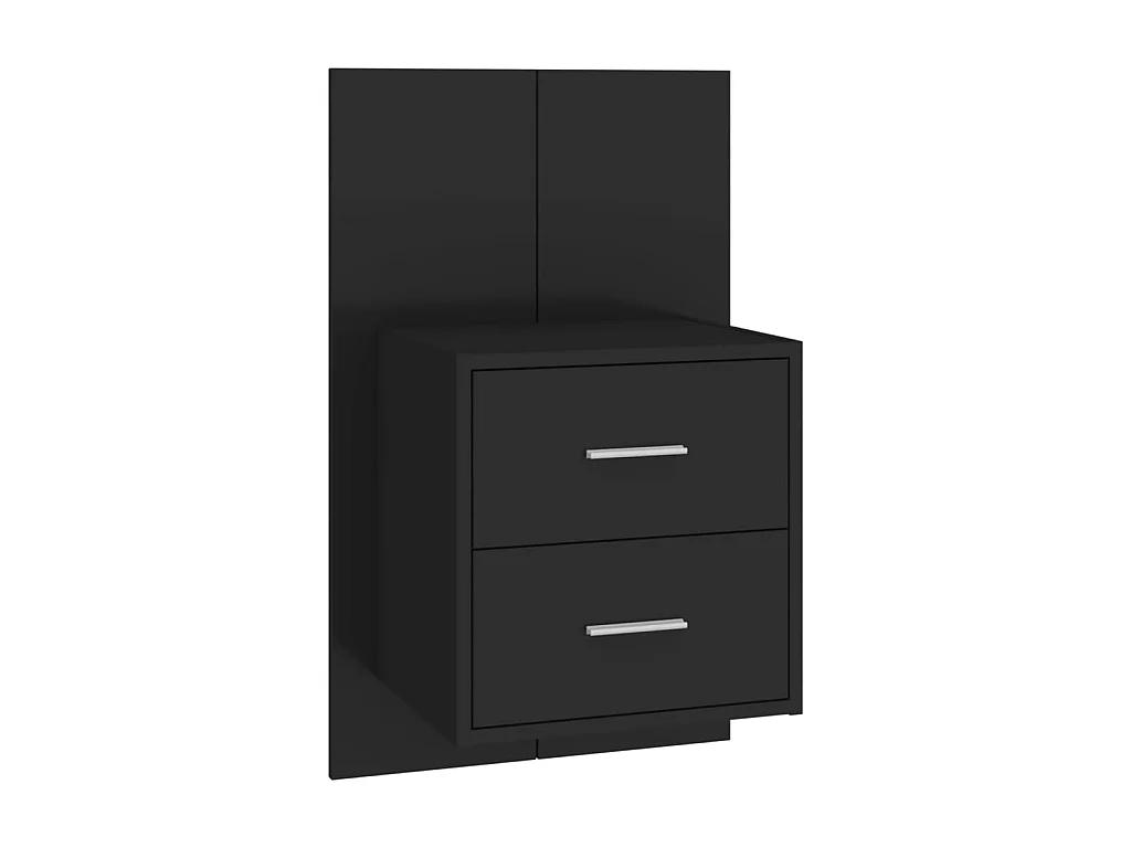 Nachtkastje voor wandmontage Zwart