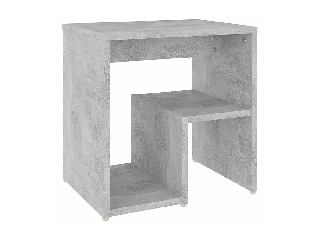 Comodino Grigio cemento 40x30x40 cm Truciolare