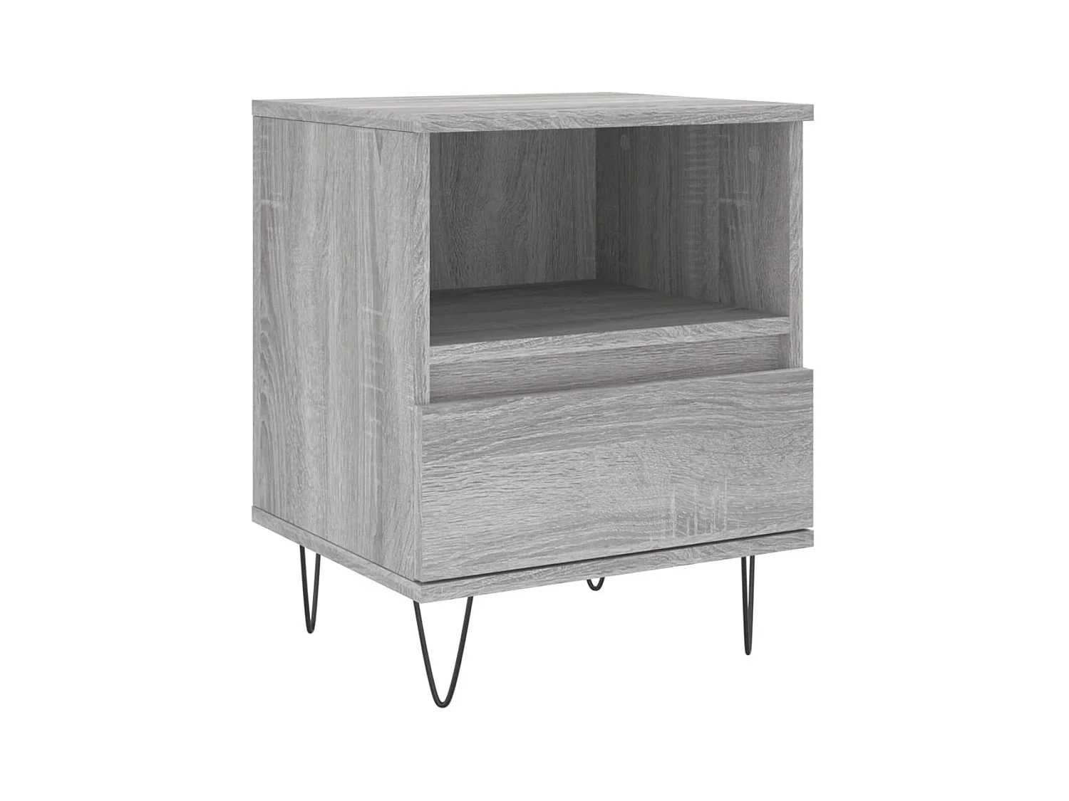 Table de chevet sonoma gris 40x35x50 cm bois d’ingénierie