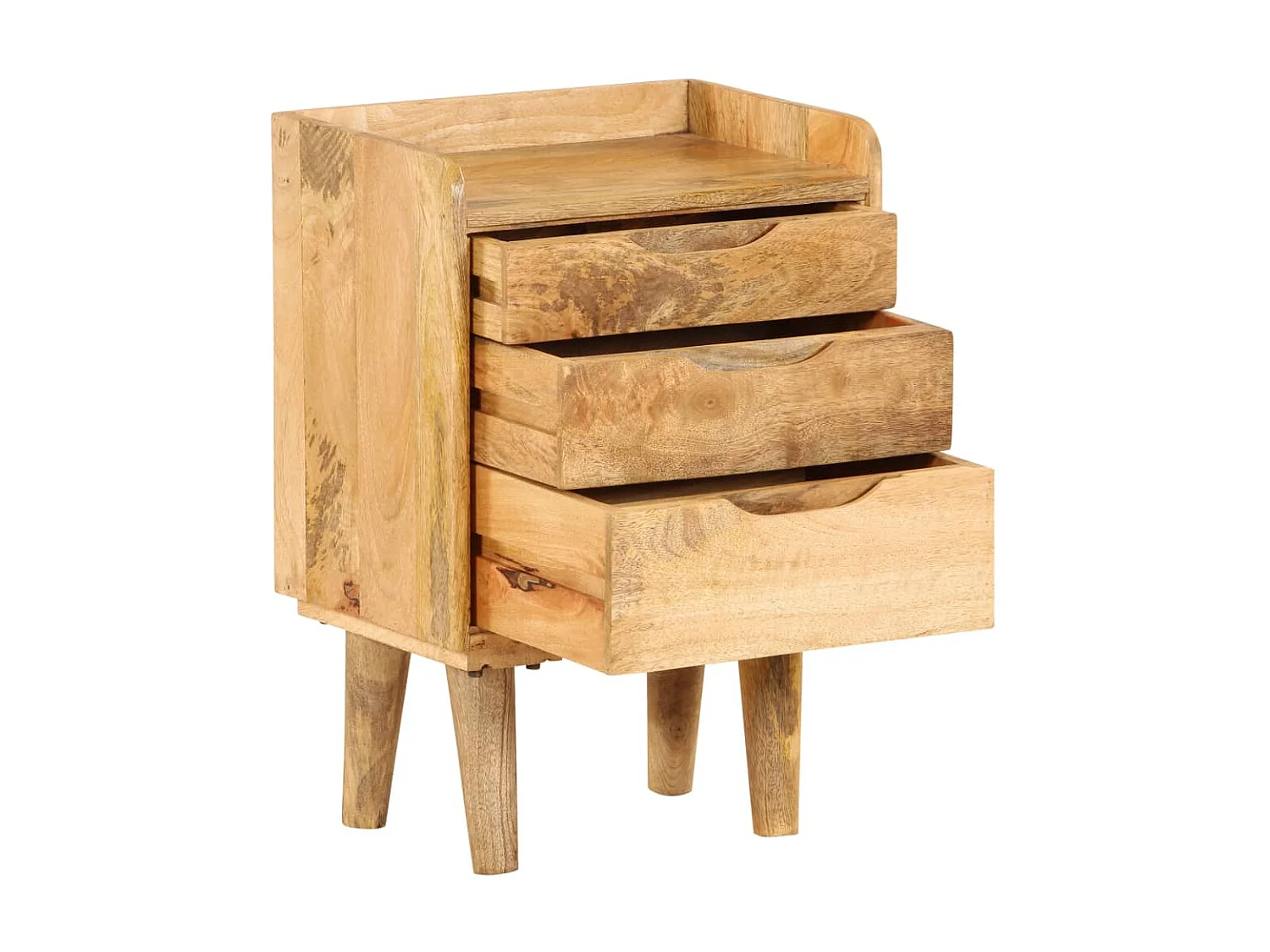 Mesita de noche Madera maciza de mango 40 x 30 x 59,5 cm