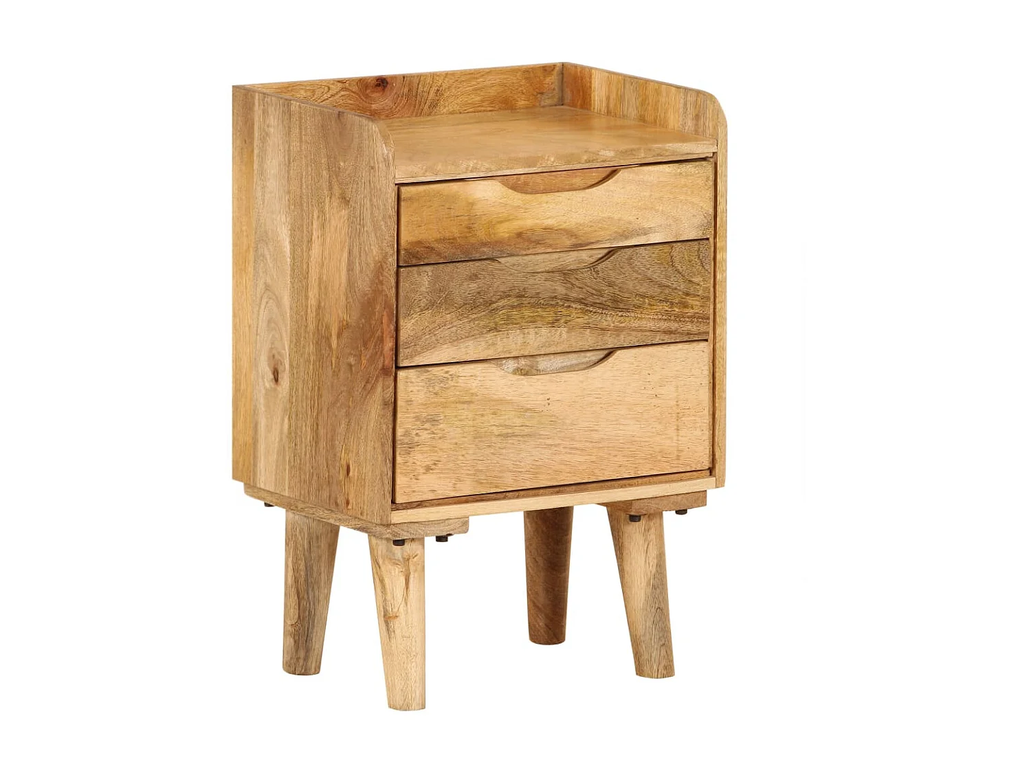 Mesita de noche Madera maciza de mango 40 x 30 x 59,5 cm