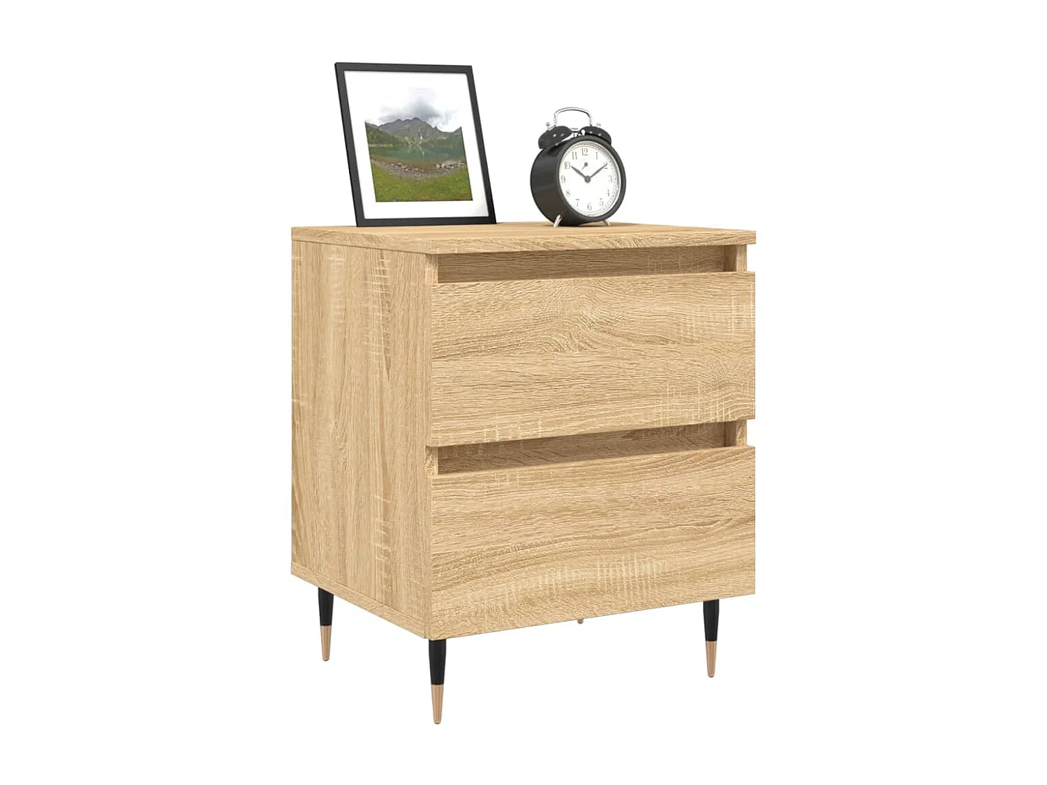 Nachtkastjes 2 stuks sonoma eiken 40x35x50 cm samengesteld hout
