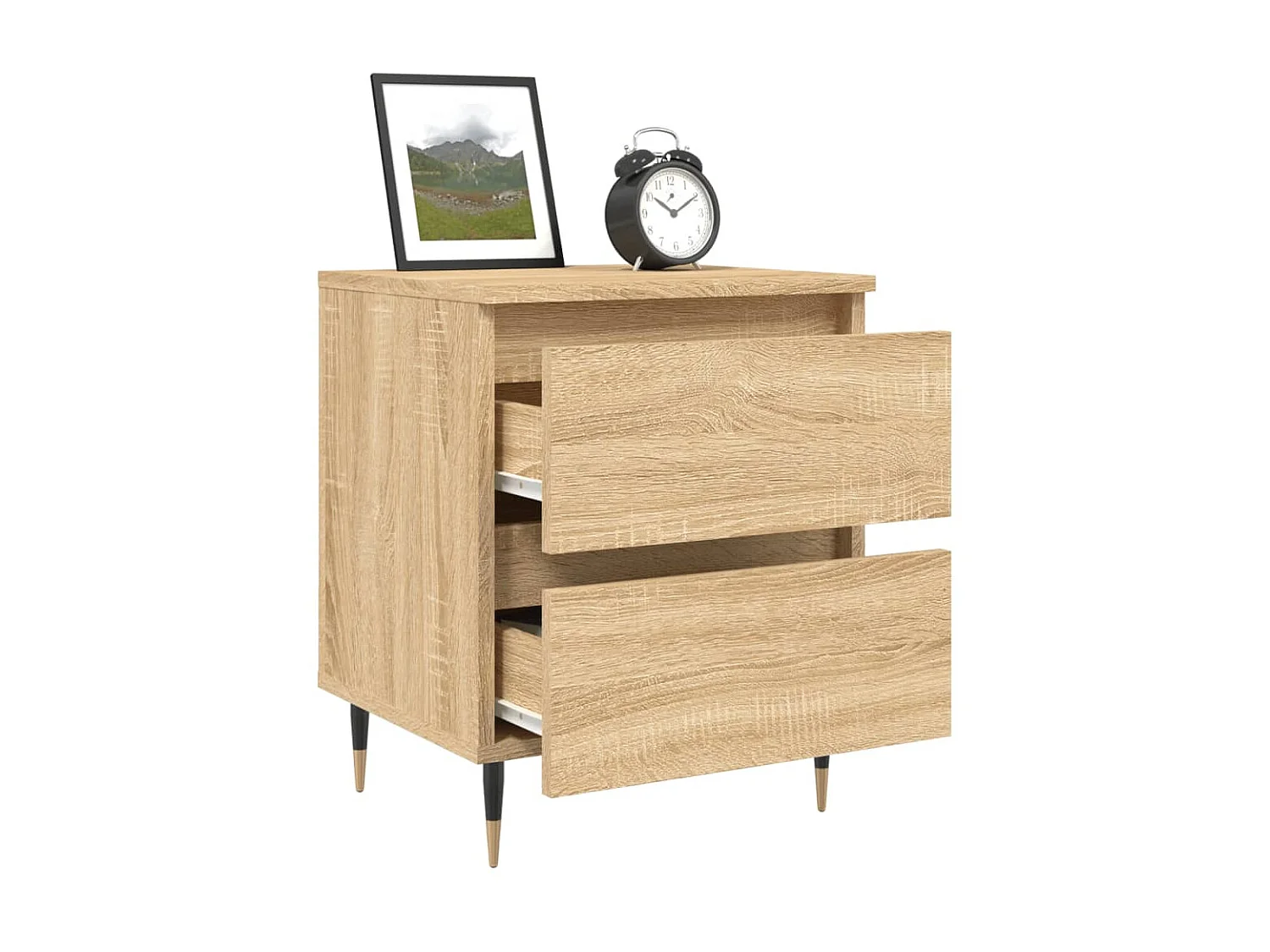 Nachtkastjes 2 stuks sonoma eiken 40x35x50 cm samengesteld hout