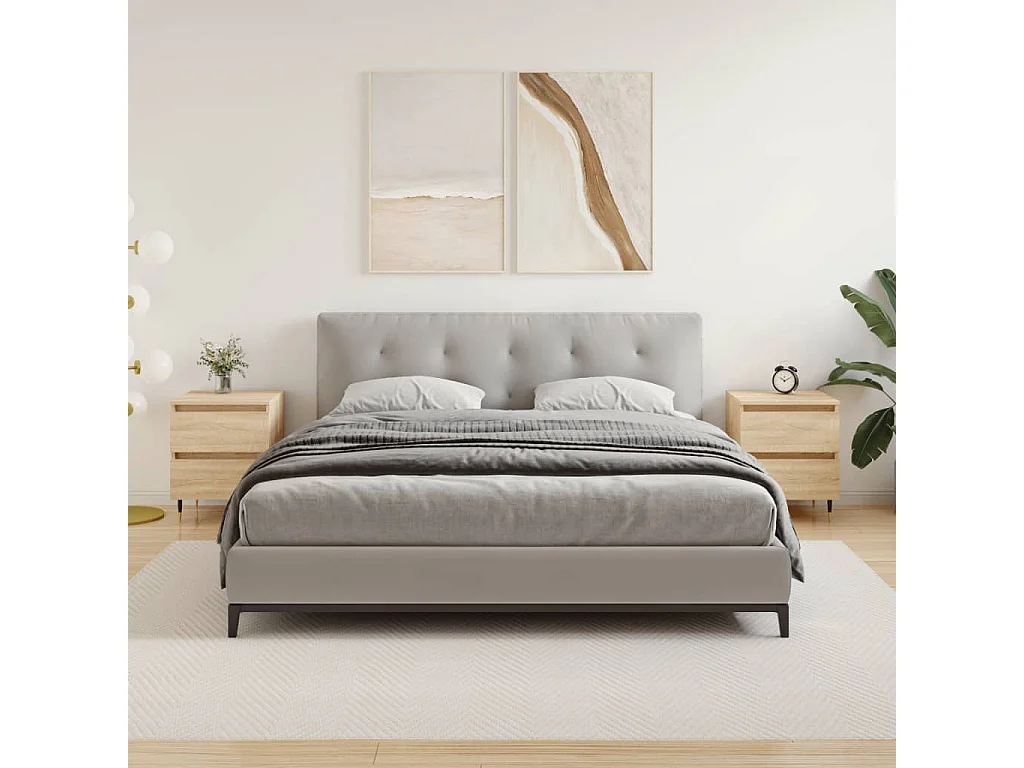 Nachtkastjes 2 stuks sonoma eiken 40x35x50 cm samengesteld hout