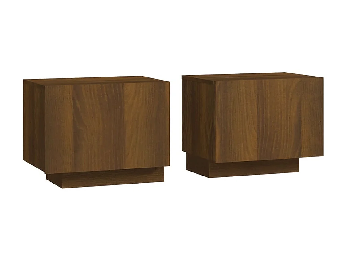 Nachttisch Braune Eiche 100x35x40 cm Holzwerkstoff