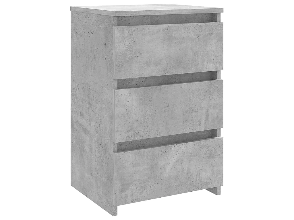 Nachttische 2 Stk. Betongrau 40x35x62,5 cm Spanplatte